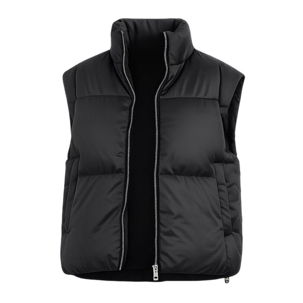Brave Soul Womens/Ladies Matte High-Neck Vest / Black